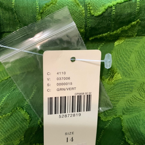 Maeve by AnthropologieSavannah Swing Green Floral Sleeveless Blouse Size 14 - Picture 7 of 7